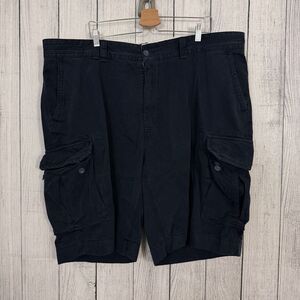 Polo Ralph Lauren Men's W46 Navy Blue Heavyweight Cotton Casual Cargo Shorts